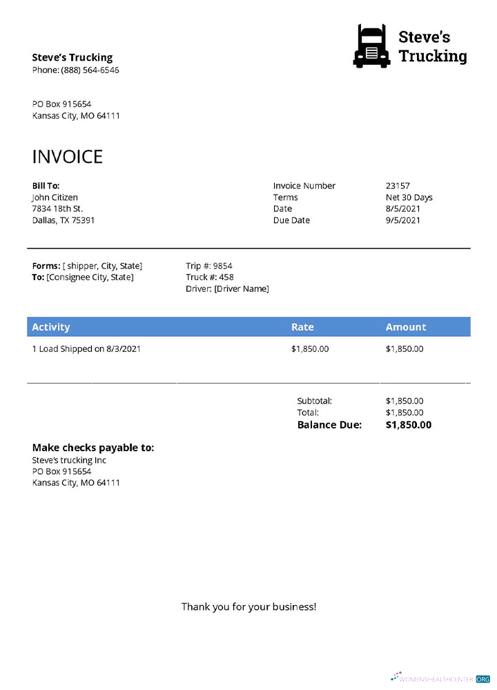 Download USA Steve s Trucking Company Photoshop template